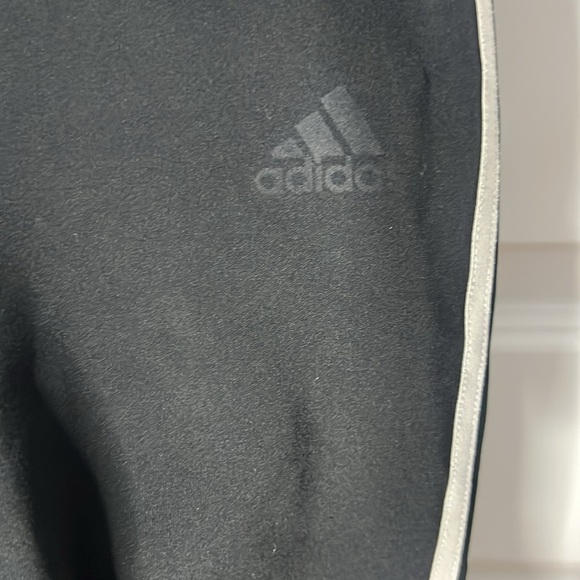 Adidas Black Leggings with White Stripes Large - Picture 5 of 5